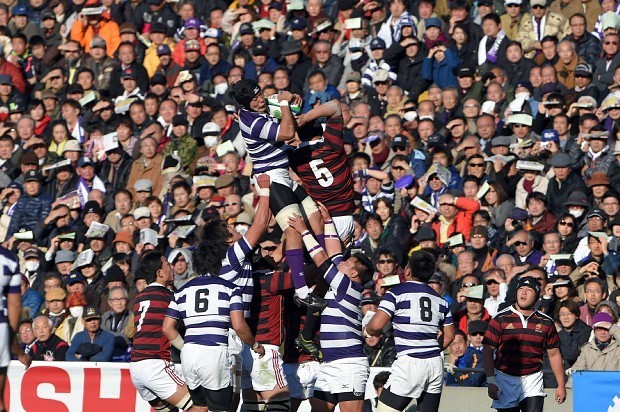 関東大学ラグビー:伝統の地で早大、明大に快勝