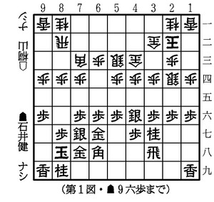 第８回朝日杯第５局 １次予選１回戦 石井、矢倉戦制す