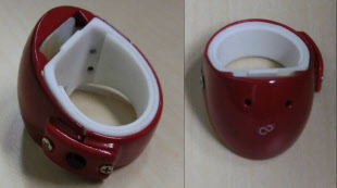 キーボード不要、空中で文字入力できる指輪型デバイス