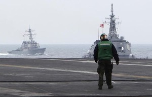 南シナ海の監視、海自に期待 米海軍司令官が示す