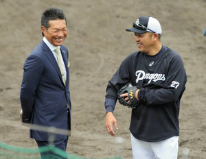 谷繁監督、侍小久保監督に高橋周アピール