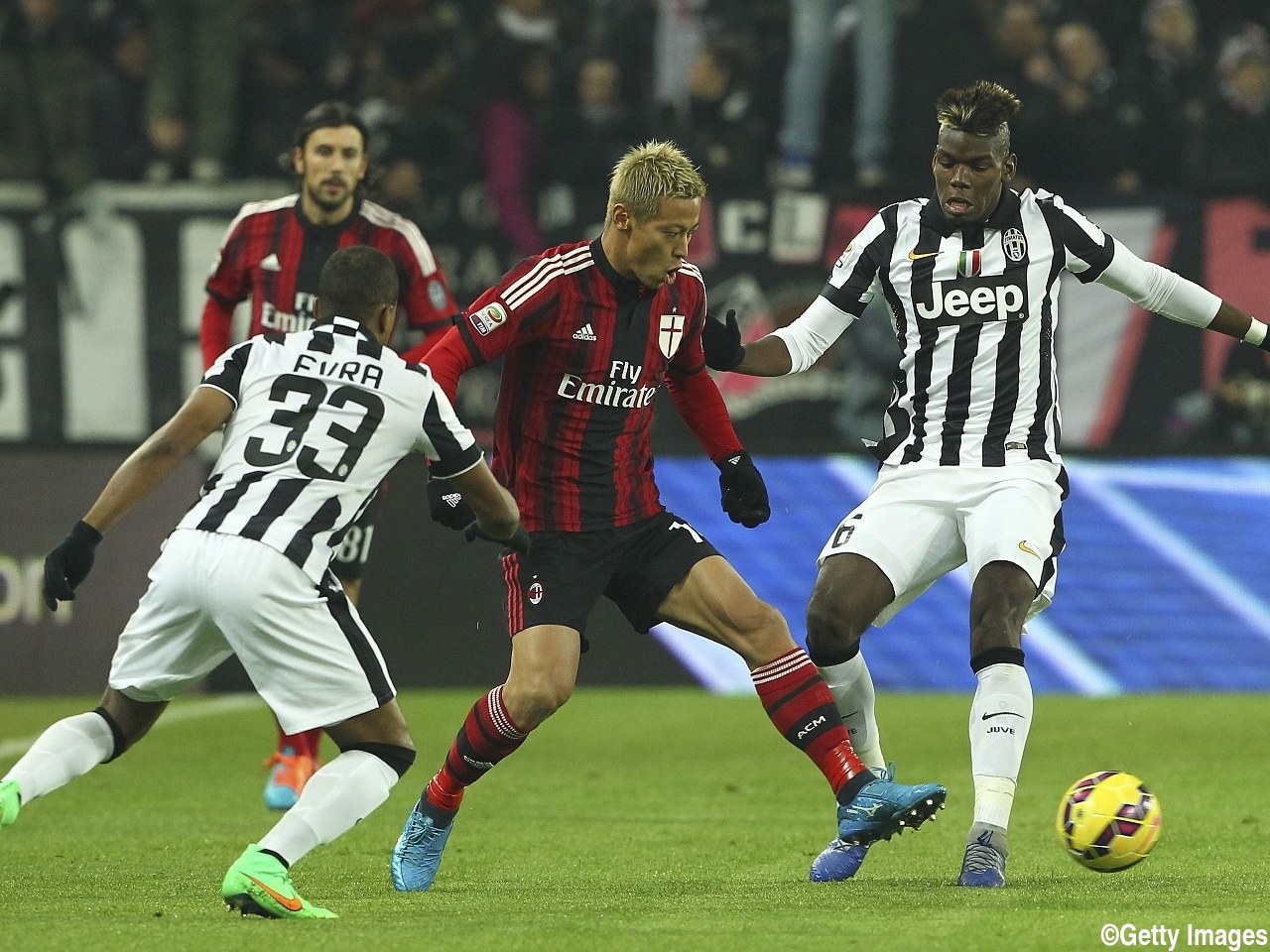 本田、フル出場もミラン今季７敗目…王者ユーヴェ相手に敵地で３失点