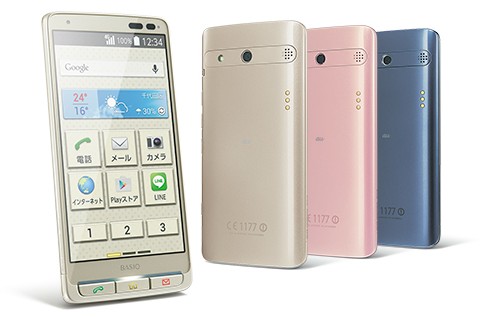 KDDI、au 初のシニア向けスマホ「BASIO KYV32」を2月13日発売