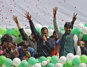 インド:デリー首都圏議会選、人民党惨敗