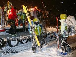 遭難の３人、連絡絶つ 余市岳 山頂付近に雪崩跡