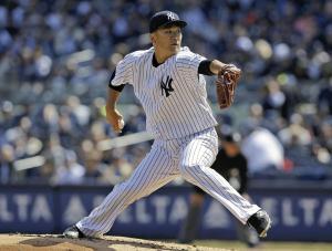 ヤンキース・田中、４回投げ５失点…今季初黒星