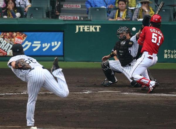 【プロ野球】 阪神・松田が危険球退場
