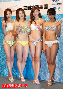 水着美女ビキニで勢揃い