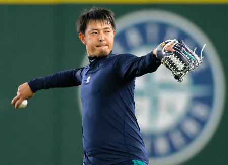 マリナーズ岩隈、投球練習再開へ 故障後初めて