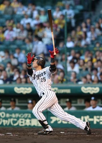 阪神江越、昇格即Ｖ打 スタメン中堅獲りへ名乗り