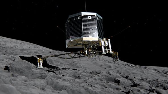 「電池切れ」彗星小型着陸機、７か月ぶりに復旧 2015年06月15日 22時51分