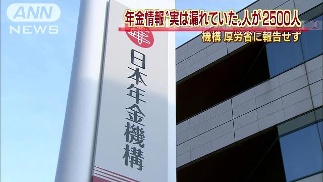 年金情報、２４４９人に「流出なし」と誤回答 電話窓口