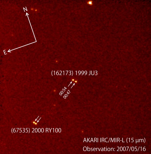 「あかり」が見た、「はやぶさ2」が向かう小惑星1999 JU3