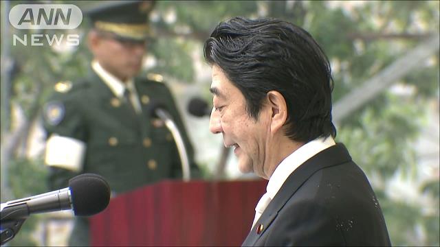 殉職自衛隊員の冥福祈る＝「世界の平和と安定に寄与」－安倍首相