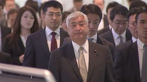 防衛相が訪韓 午後に韓民求国防相と会談