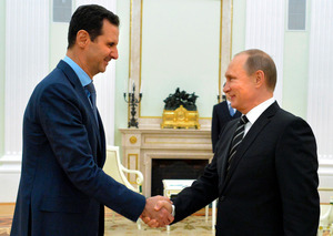 シリア大統領、ロシア訪問 プーチン氏と極秘裏会談