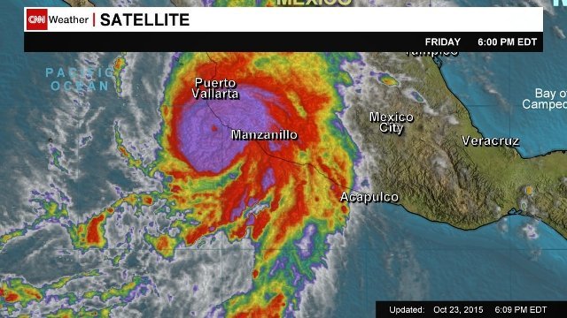 史上最強級のハリケーン、メキシコ太平洋岸に上陸