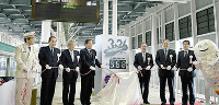新函館北斗駅で「あと１５３日」 2015年10月26日