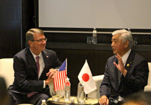 日米防衛相会談始まる 南シナ海問題、米に支持伝達へ