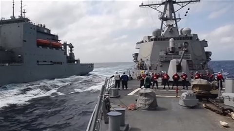 【南シナ海緊迫】 米艦派遣「四半期に２度」 継続の方針