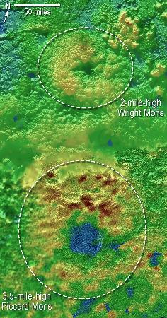冥王星に「氷の火山」 米探査機、２カ所で発見