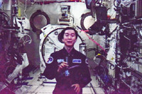 油井さんとつながった 名古屋の児童ら交信 2015年11月11日