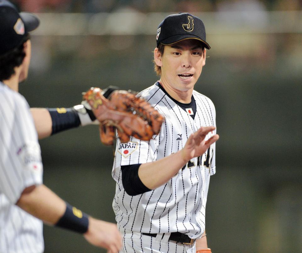 前田、粘りの投球＝大崩れせず５回２失点－野球プレミア１２