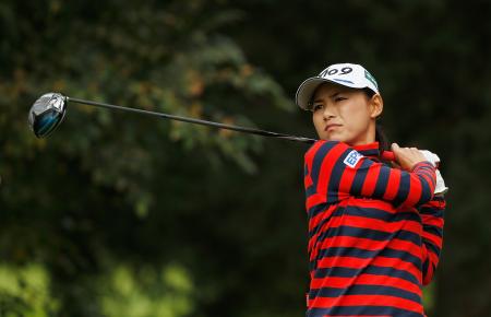 米女子ゴルフ、横峯は１１位