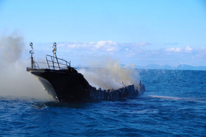 長崎沖、高速船から火災し沈没 乗客ら全員救助