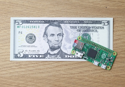 5ドルの「Raspberry Pi Zero」米国・英国で販売開始