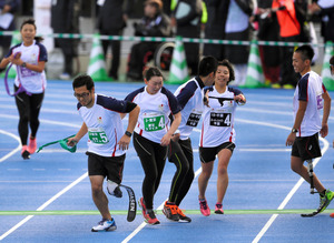パラ駅伝が初開催 ＳＭＡＰが実況 ２０年東京大会をＰＲ