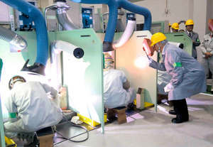 中谷防衛相、日米共同図上演習「ヤマサクラ」を視察