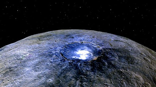 準惑星ケレスの“不思議な明るい点”、正体判明か