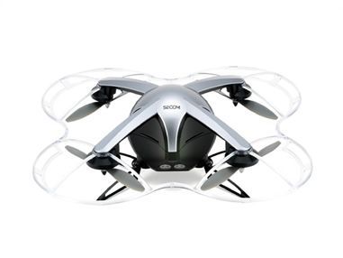 セコム、自律型の飛行監視ロボット「セコムドローン」--初の民間防犯用