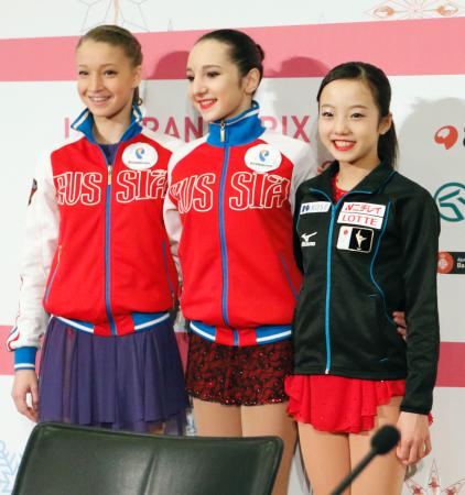 １４歳本田は３位、白岩５位 ジュニアＧＰ女子／フィギュア