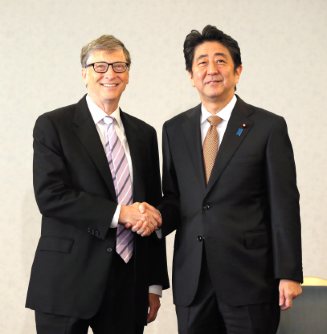 ビル・ゲイツ氏が表敬