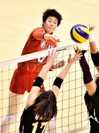 東九州龍谷高、格上の柏エンゼルクロスを撃破／バレー