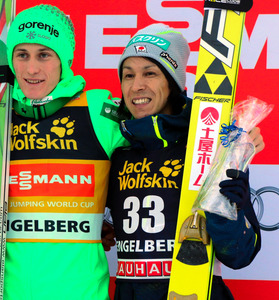 ４３歳の葛西３位、最年長で表彰台 スキーＷ杯ジャンプ