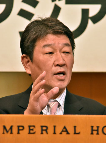 野党統一候補は「究極の談合」=自民・茂木氏