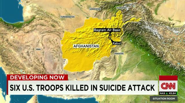 アフガンで米兵６人死亡 タリバンが犯行認める