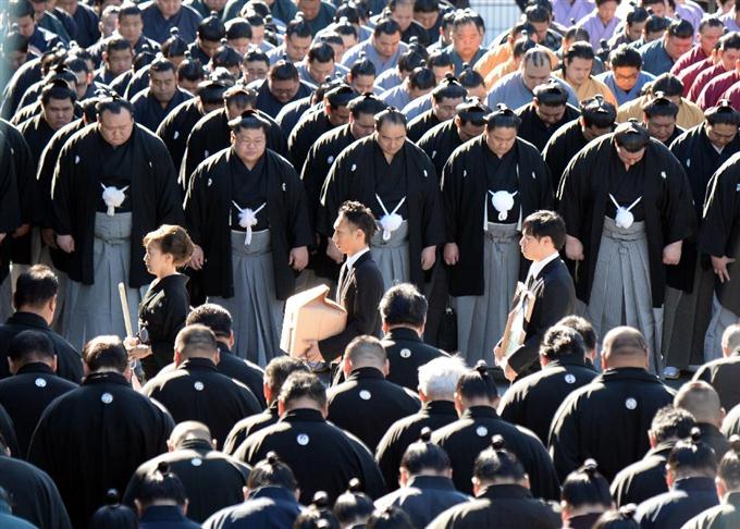 北の湖さん協会葬、八角理事長「全ての力士の目標」
