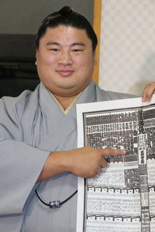 ３３歳嘉風、堂々宣言＝「大関狙う地位」－大相撲新番付