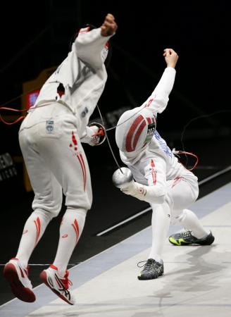 男子エペは見延、女子サーブルは田村が初優勝