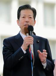 公明代表、参院議席増へ意欲 都内で街頭演説