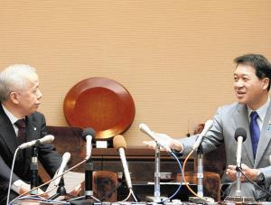 知事、東電社長に詰問…１年ぶり会談は平行線