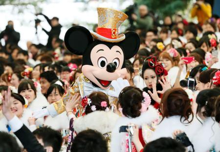 ミッキーが門出祝福