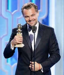 ディカプリオ、映画３冠 ゴールデン・グローブ賞
