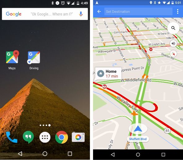 Android版Googleマップに「Driving Mode」追加（日本はまだ）