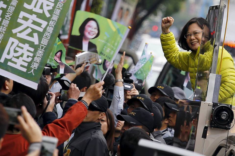 台湾総統選、投票開始＝今夜、大勢判明