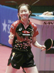 石川佳純、３年連続４度目の優勝…卓球 2016年01月17日 16時58分
